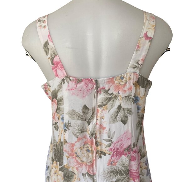 Vintage Handmade 80s 90s Floral Dress Set with Blazer - Picture 11 of 12